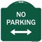 Signmission No Parking With Bidirectional Arrow Heavy-Gauge Aluminum Architectural Sign, 18" x 18", GW-1818-9954 A-DES-GW-1818-9954 - alternate 1